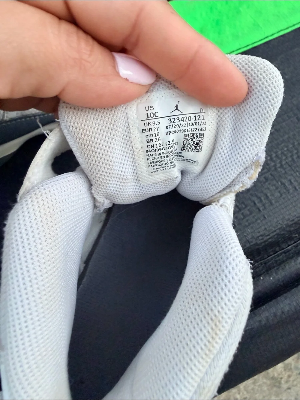 Jordan Kids' Light Gray and Dark Gray High-Top Sneakers